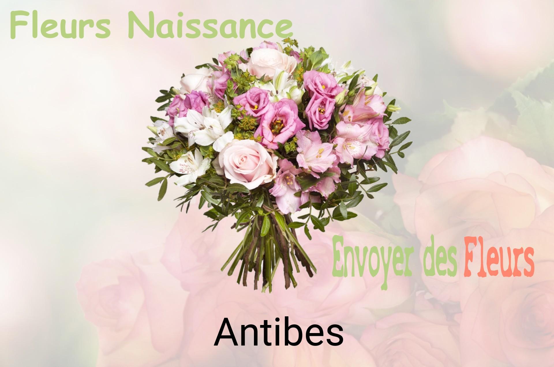 Bouquet de fleurs de naissance livré à Antibes